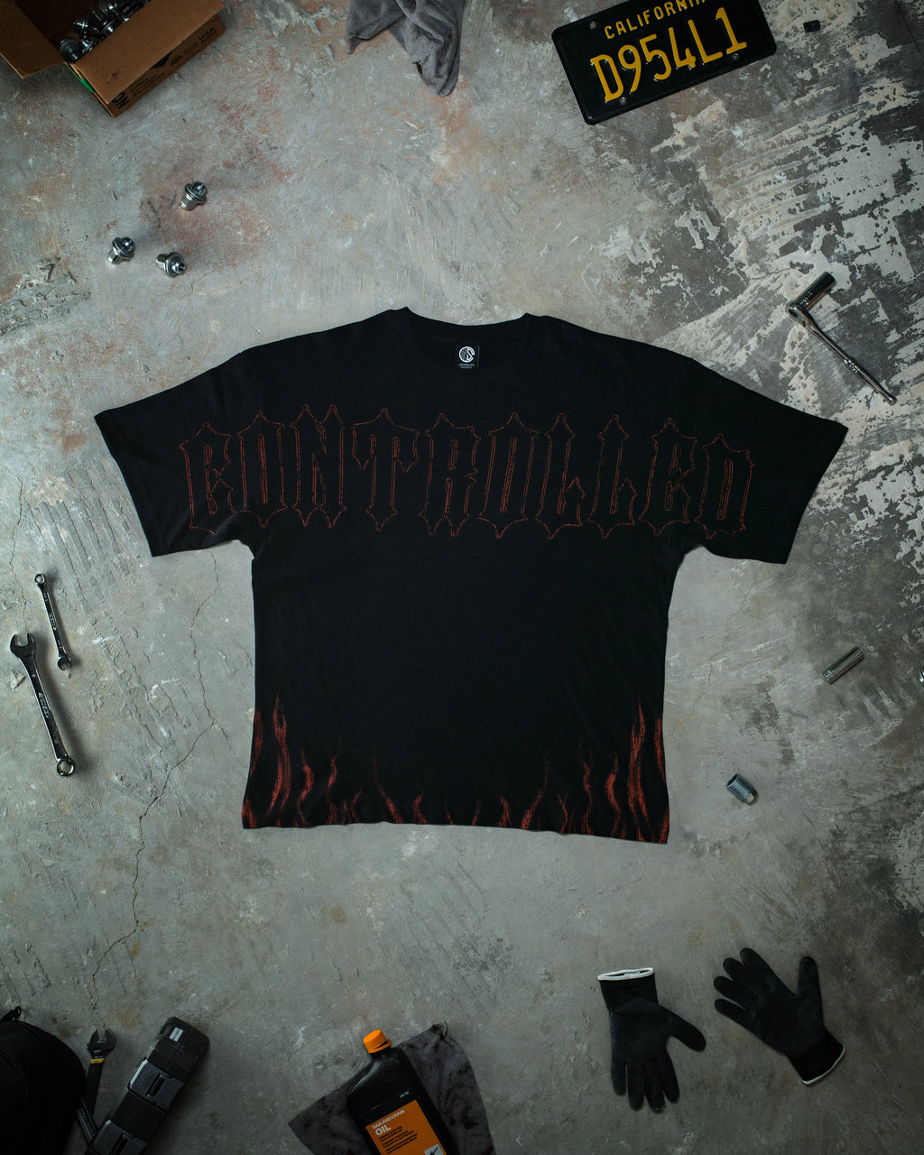 CONTROLLED INSANITY Blood red Inferno Pump Cover