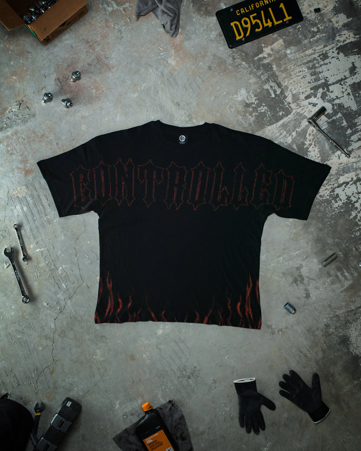 CONTROLLED INSANITY Blood red Inferno Pump Cover