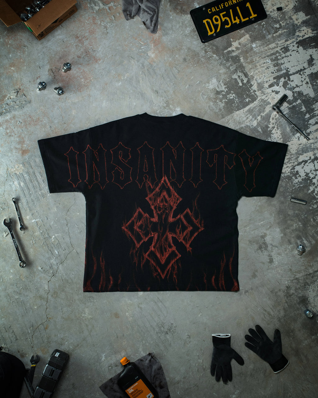 CONTROLLED INSANITY Blood red Inferno Pump Cover