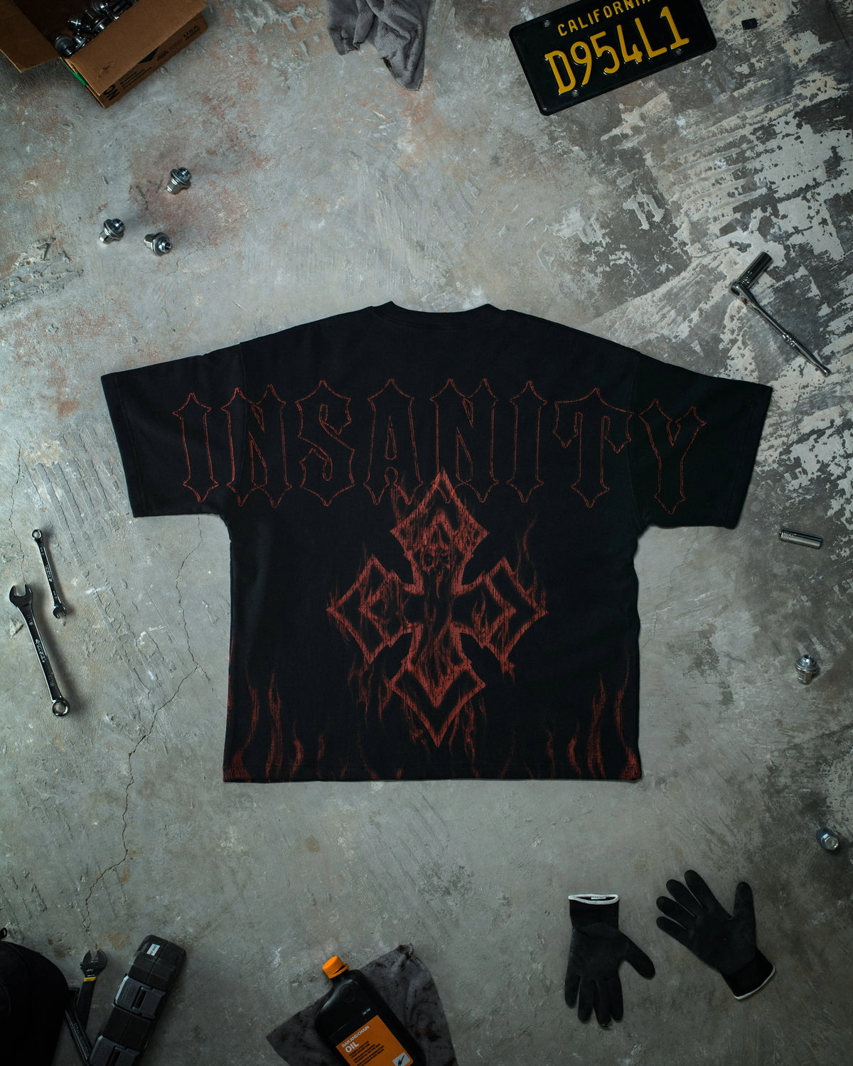 CONTROLLED INSANITY Blood red Inferno Pump Cover
