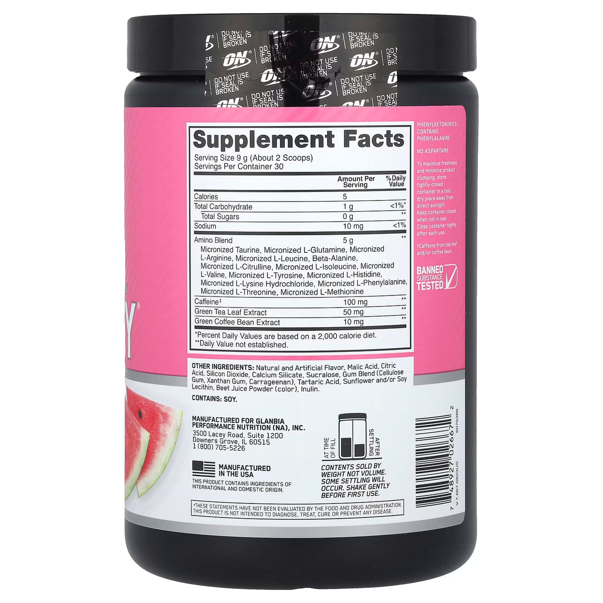 ON AMINO ENERGY - 30 SERVICIOS (270 G)