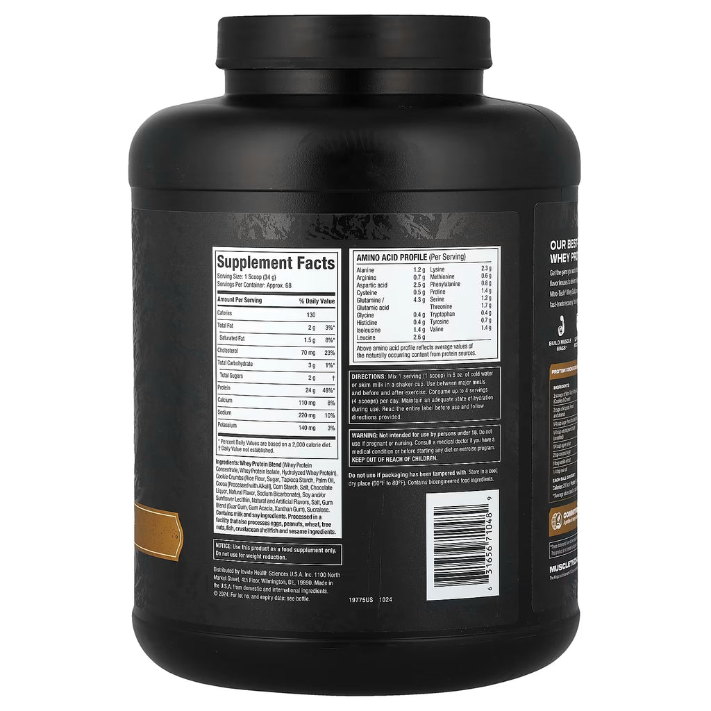 MT NITRO-TECH WHEY GOLD 5.03 LBS - 68 SERVICIOS