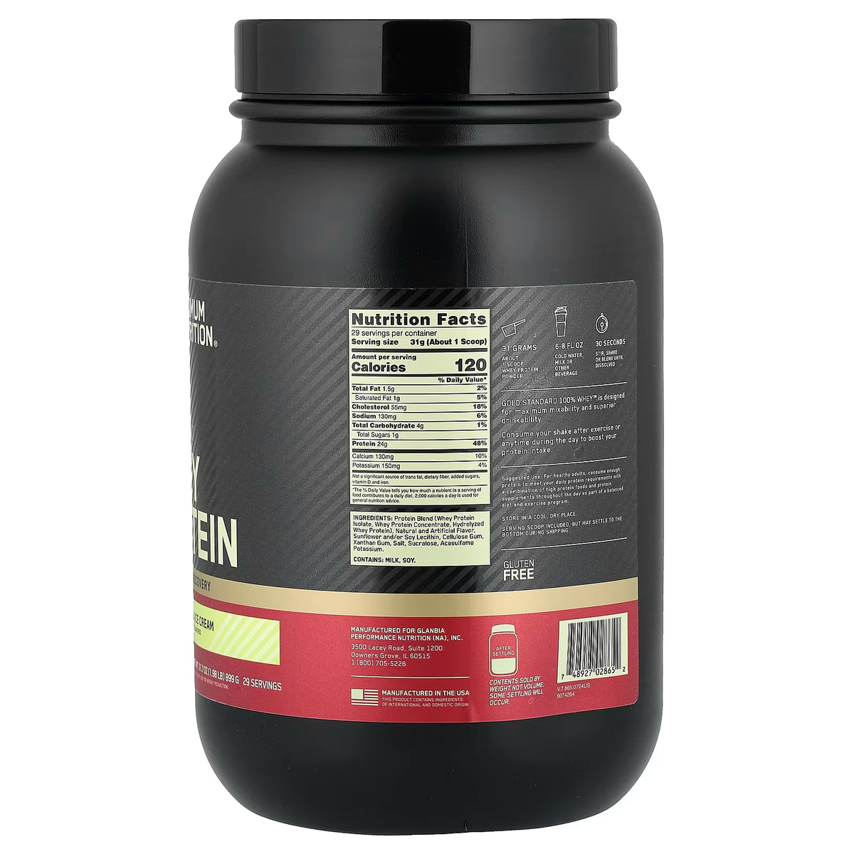 ON 100% WHEY GOLD STD 2 LBS - 29 SERVICIOS