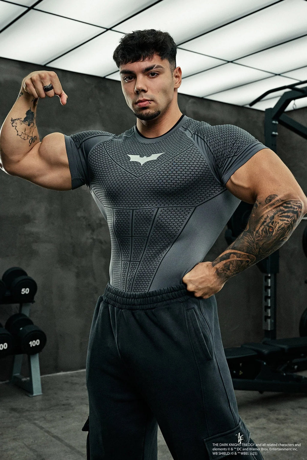 YOUNGLA 4259 - BATMAN COMPRESSION TEES