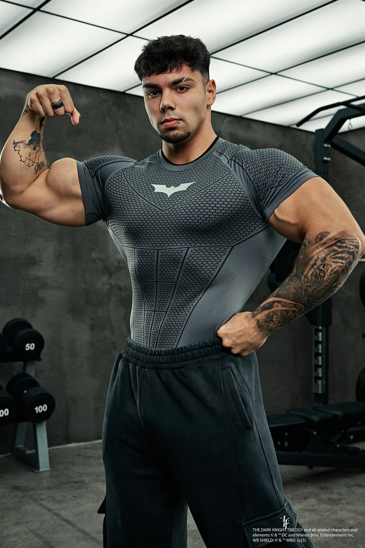 YOUNGLA 4259 - BATMAN COMPRESSION TEES