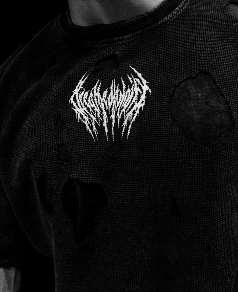 Breathedivinity Tarnished Destroyed Oversized T-shirt