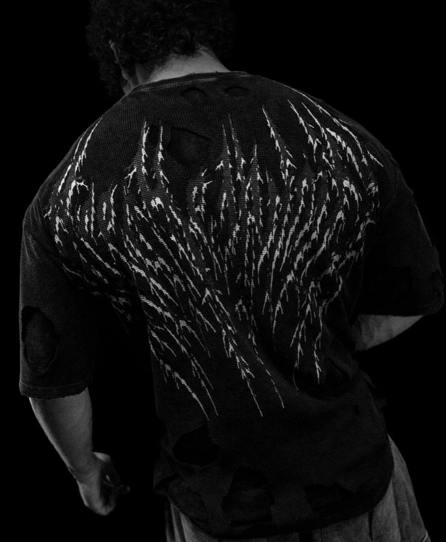 Breathedivinity Tarnished Destroyed Oversized T-shirt