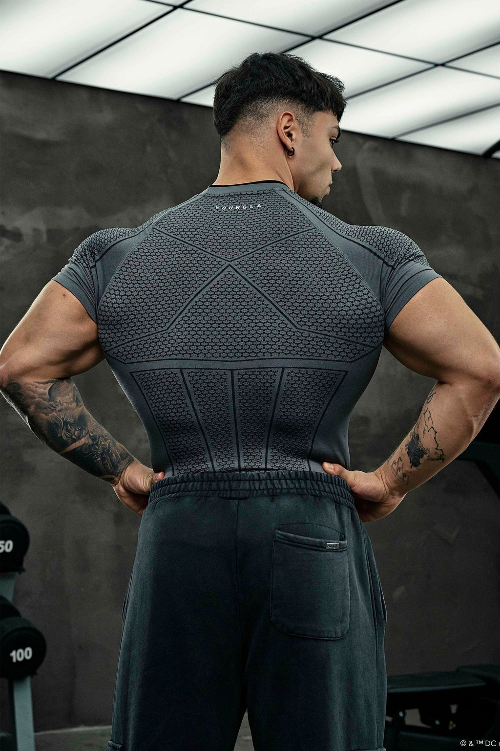 YOUNGLA 4259 - BATMAN COMPRESSION TEES
