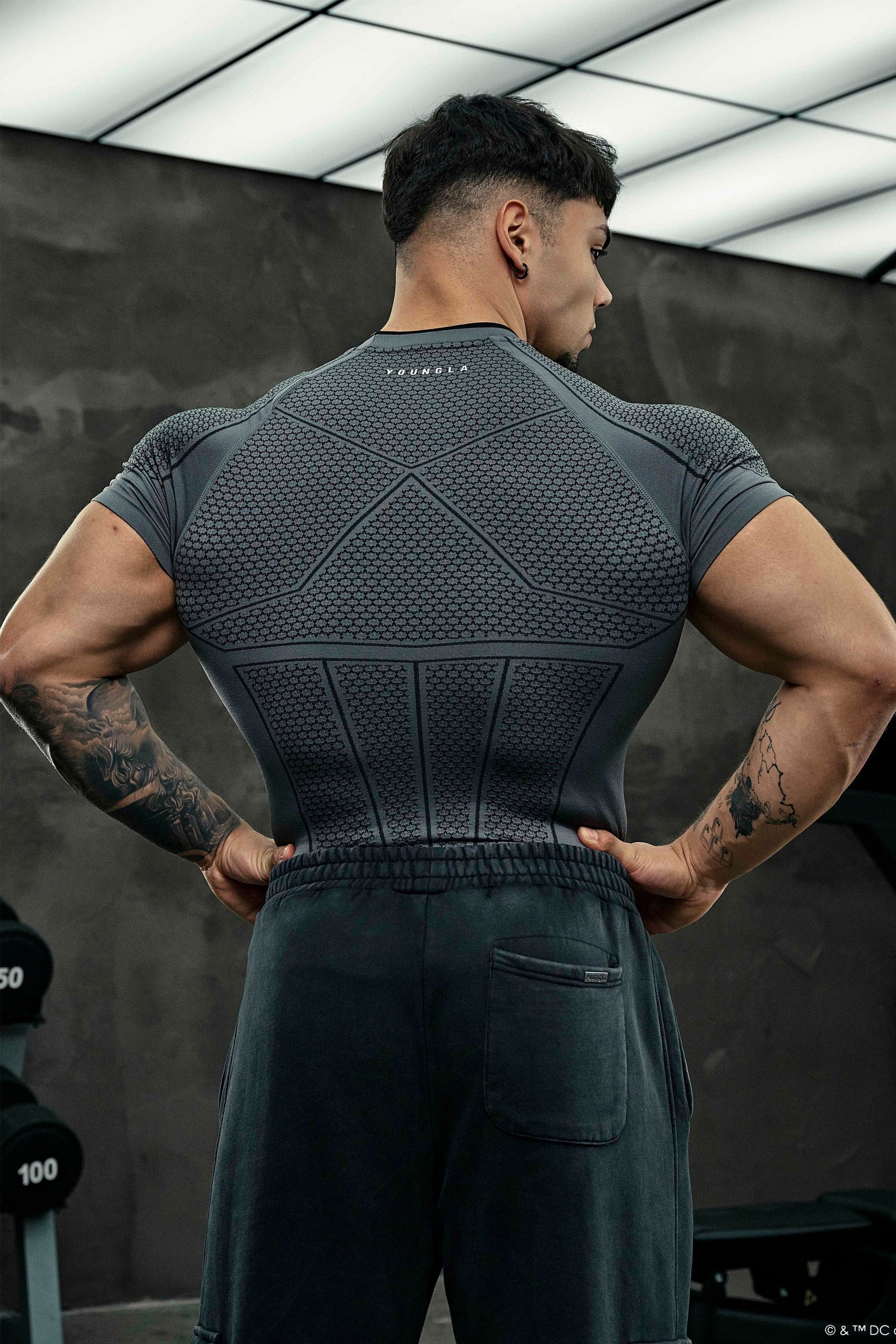 YOUNGLA 4259 - BATMAN COMPRESSION TEES