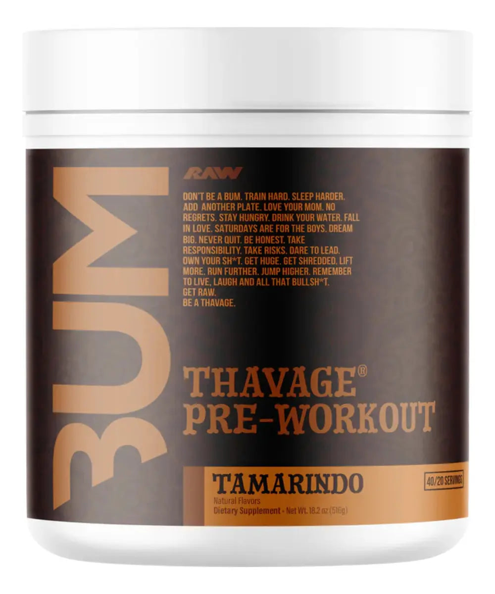 RAW CBUM THAVAGE PWO - 40 SERVICIOS (600 G)