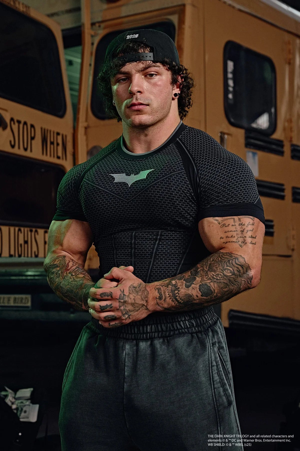YOUNGLA 4259 - BATMAN COMPRESSION TEES