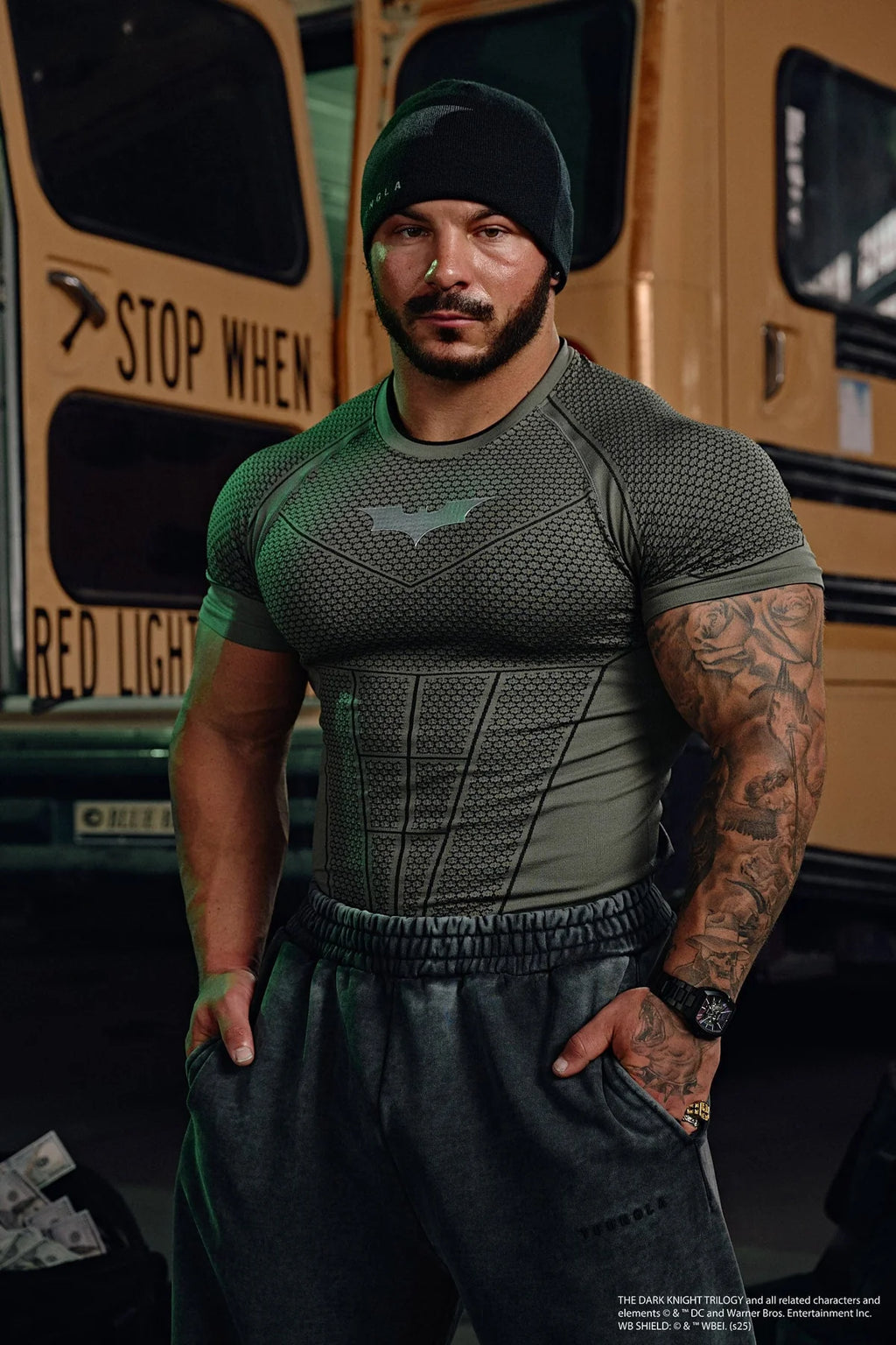 YOUNGLA 4259 - BATMAN COMPRESSION TEES