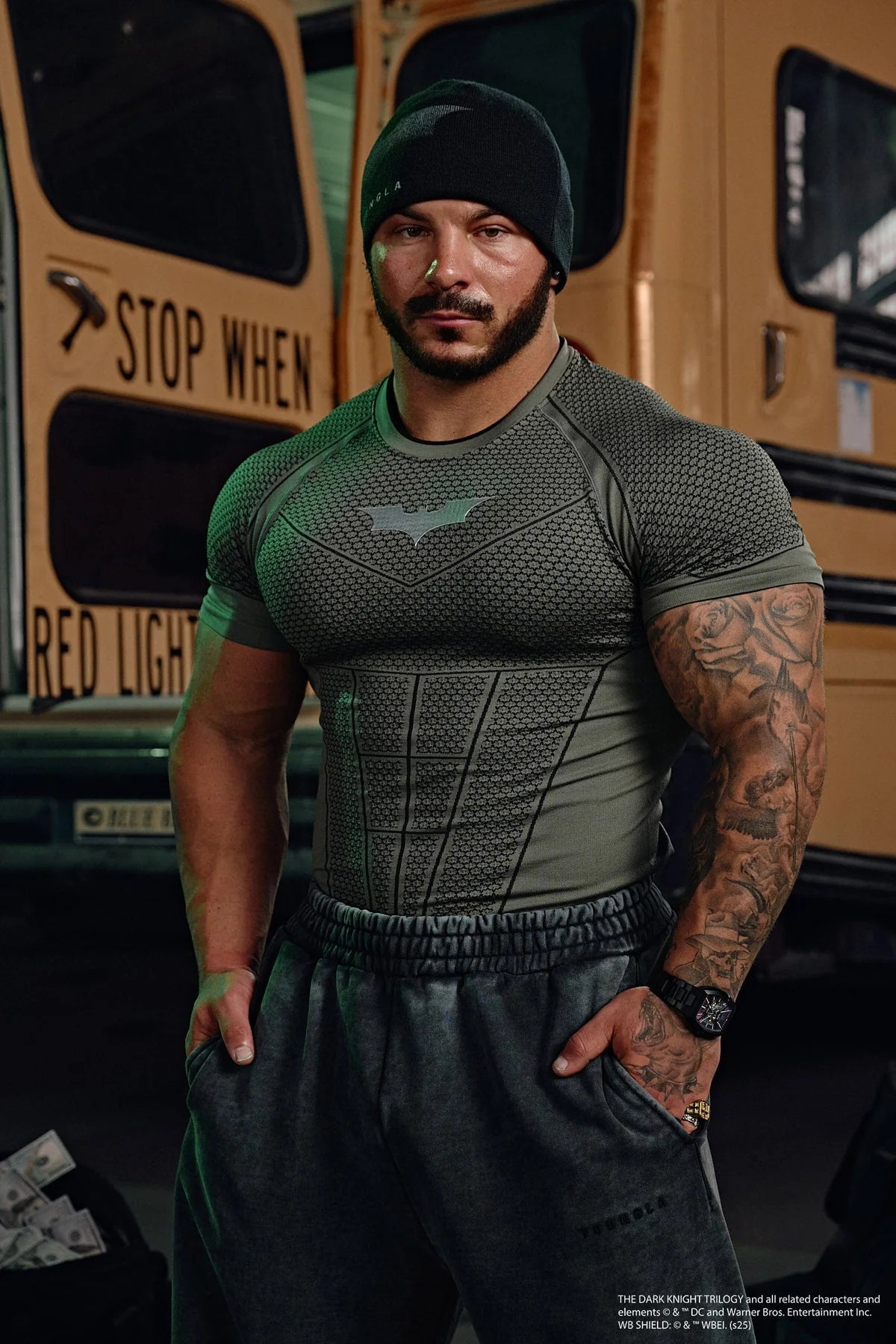 YOUNGLA 4259 - BATMAN COMPRESSION TEES