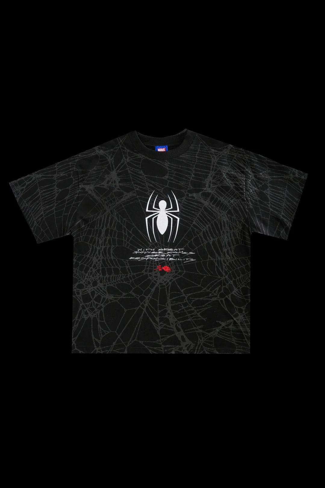 CIVIL REGIME Concrete Chaos 199X Oversized Tee in Black