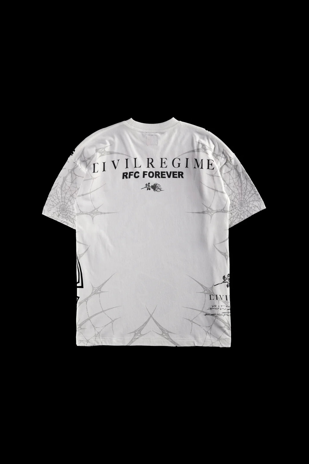 CIVIL REGIME First Strike American Classic Oversized Tee in Butter