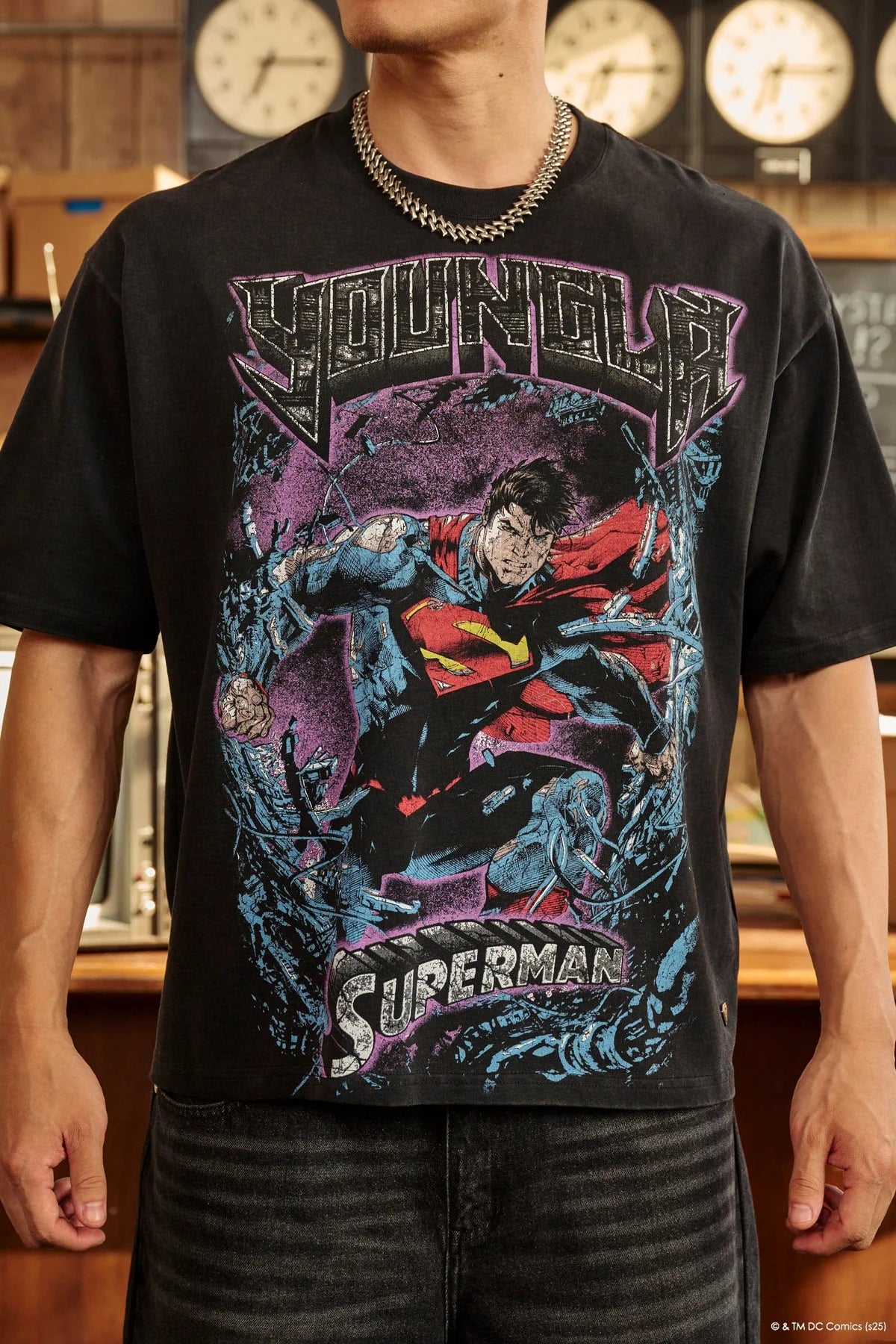 YOUNGLA 4044 - Superman Graphic Tees