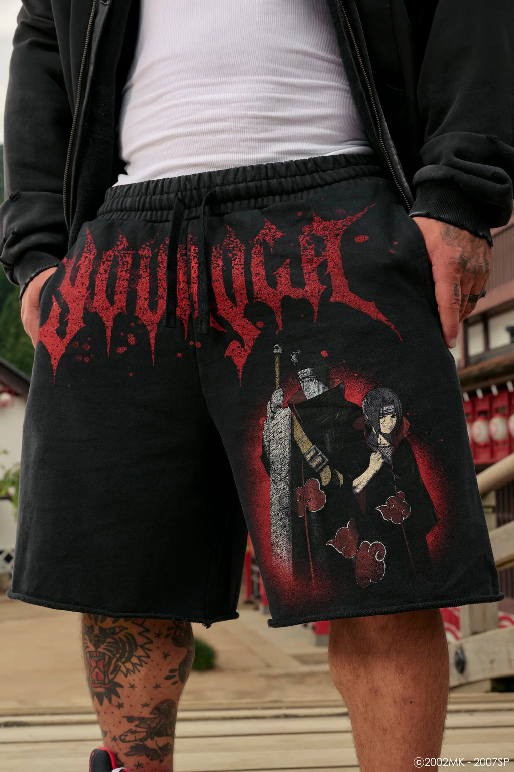 YOUNGLA 1002 - Naruto Sweat Shorts Itachi y Kisame