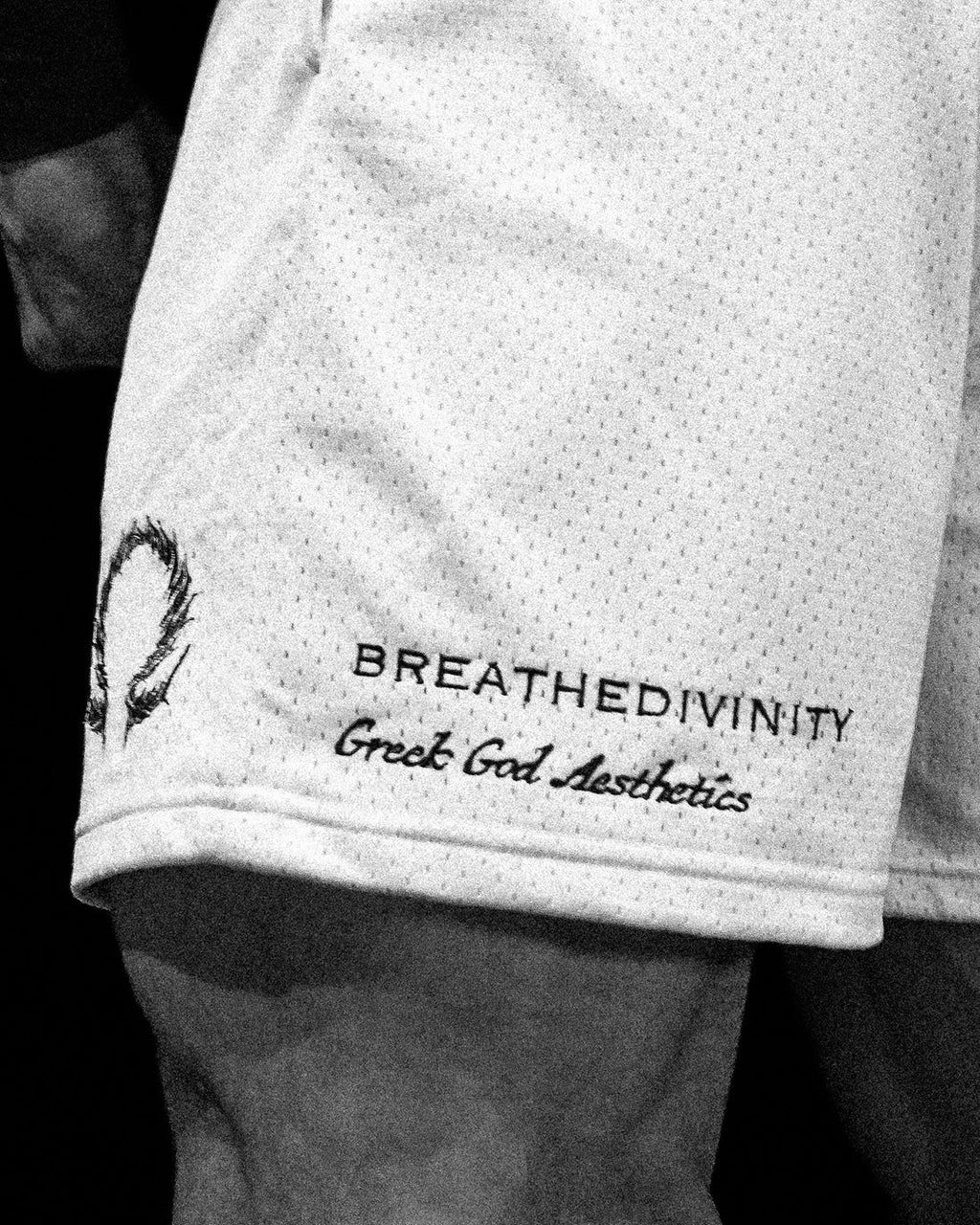 Breathedivinity Omega Embroidery Shorts