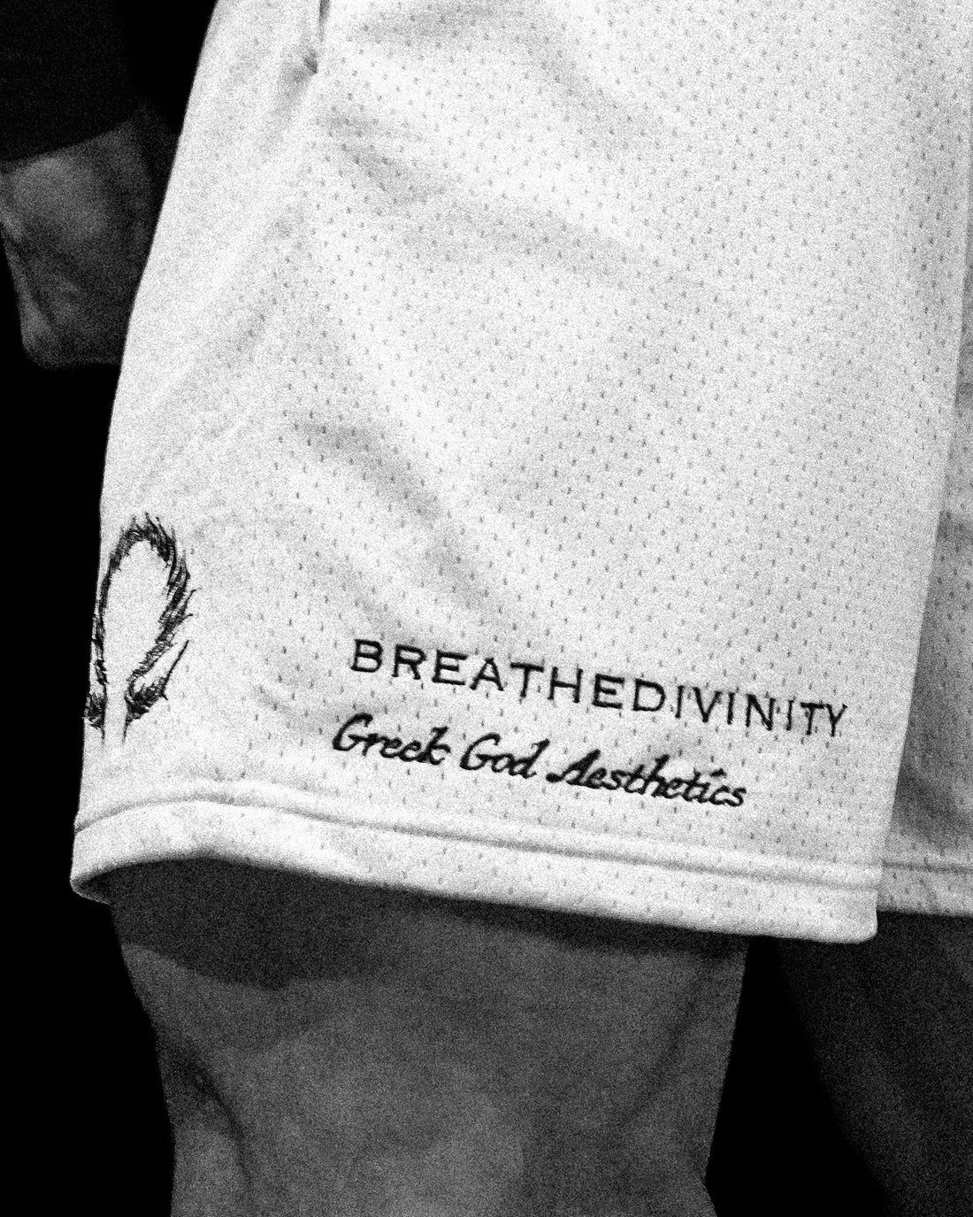 Breathedivinity Omega Embroidery Shorts