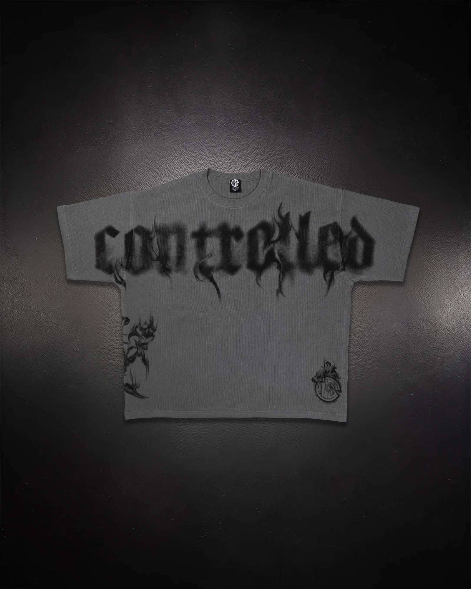 CONTROLLED INSANITY Smoked Out Gray in Black Pump Cover