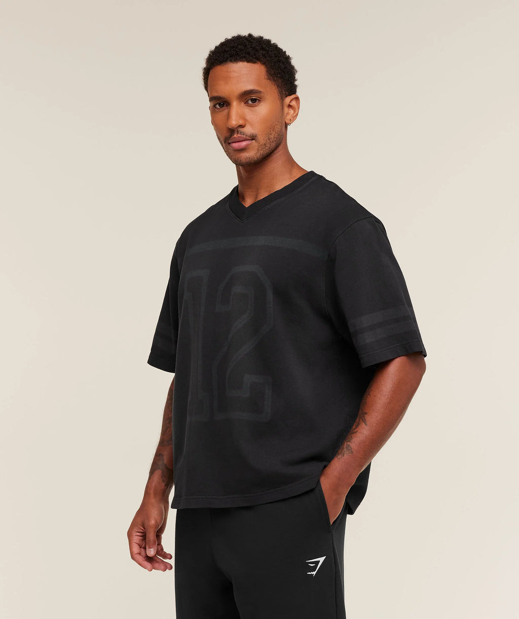 Gymshark Collegiate Washed Jersey T-Shirt