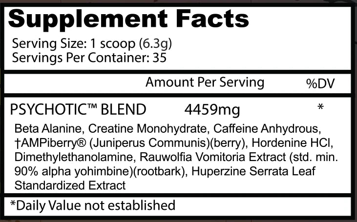 INS INSANE PSYCHOTIC - 35 SERVICIOS