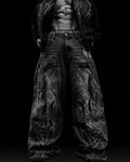Breathedivinity Soul Decay Oversized Distressed Denim Jeans