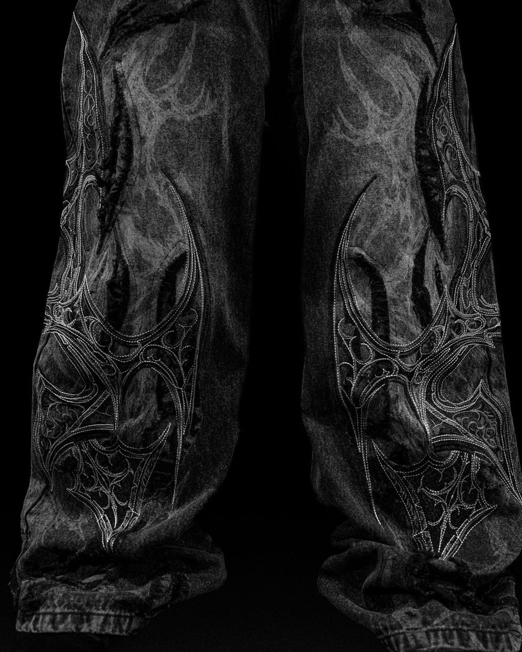 Breathedivinity Soul Decay Oversized Distressed Denim Jeans