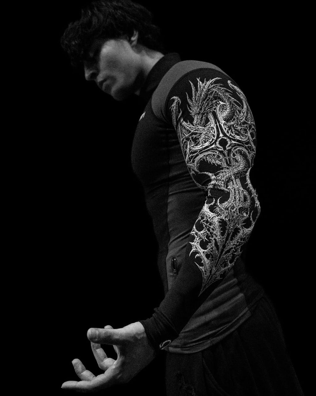 Breathedivinity Void Tech Blood Wyvern Full-Zip Longsleeve Compression