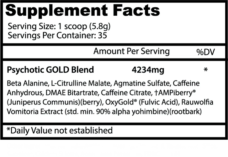 INS PSYCHOTIC GOLD - 35 SERVICIOS